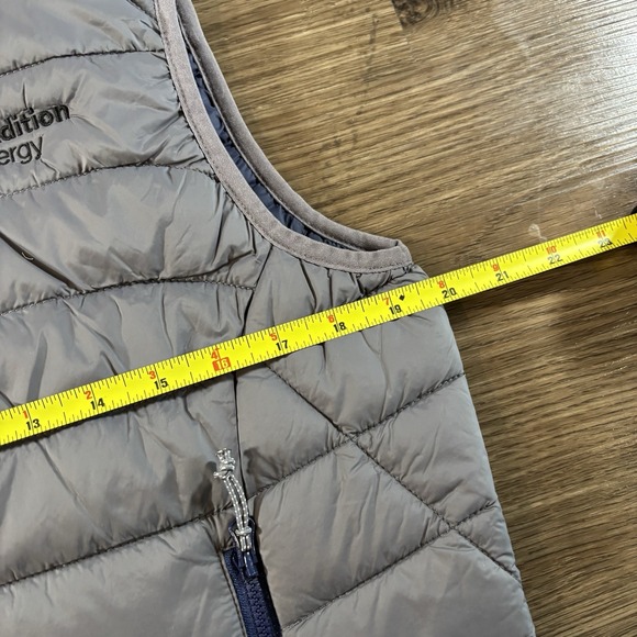 Johnnie-O Straits Quilted Vest Mens Small Gray Puffer Nylon Full Zip JMVT1170 - Picture 4 of 6